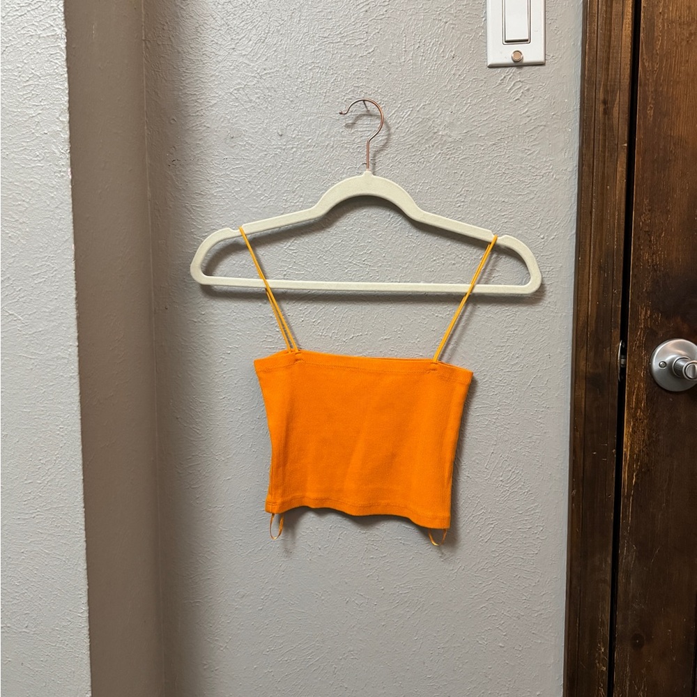 Zara Vibrant Orange Camisole Top